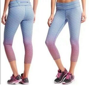 Athleta Vivid Sonar Cropped Leggings